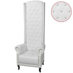 Кресло с высокой спинкой, белое цена и информация | Кресла в гостиную | 220.lv