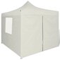 vidaXL saliekama telts, 3x3 m, 4 sienas, krēmkrāsā цена и информация | Dārza nojumes un lapenes | 220.lv