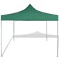 vidaXL saliekama telts, 3x3 m, zaļa цена и информация | Dārza nojumes un lapenes | 220.lv