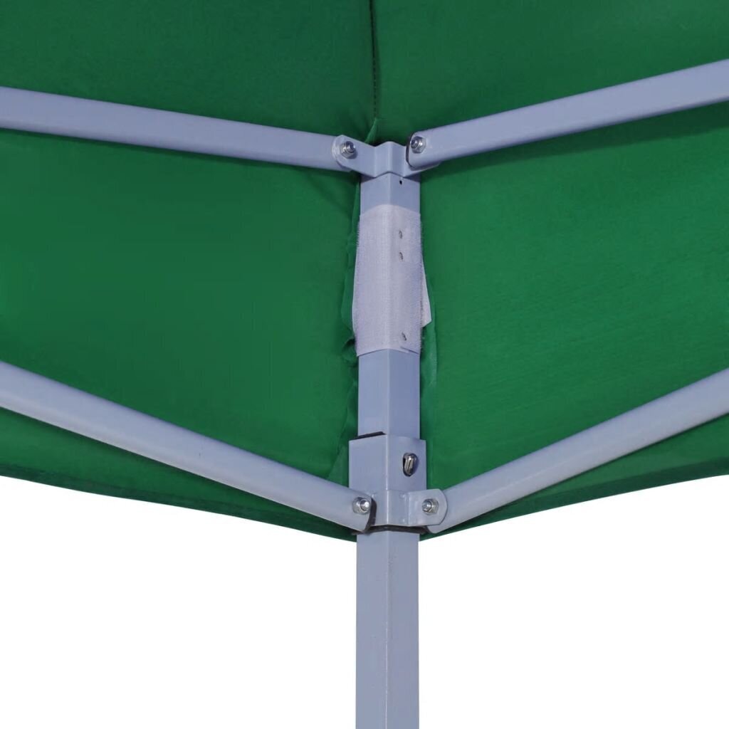 vidaXL saliekama telts, 3x3 m, zaļa cena un informācija | Dārza nojumes un lapenes | 220.lv