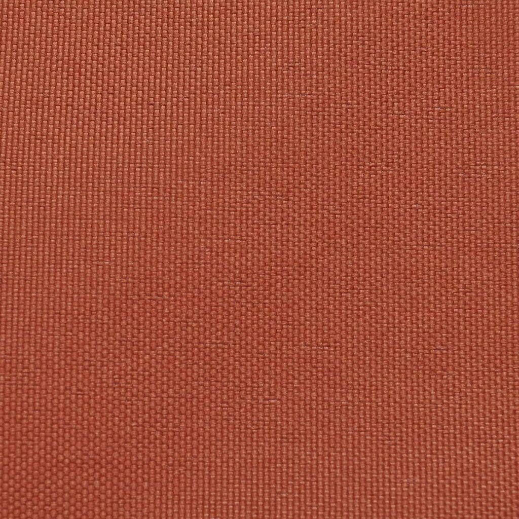 vidaXL saulessargs, 5x5x5 m, trijstūra forma, sarkanbrūns audums цена и информация | Saulessargi, markīzes un statīvi | 220.lv