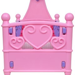 Rotaļu, leļļu gulta, rozā un violeta cena un informācija | Rotaļlietas meitenēm | 220.lv