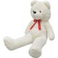 vidaXL rotaļu lācis, balts plīšs, 242 cm cena un informācija | Mīkstās (plīša) rotaļlietas | 220.lv