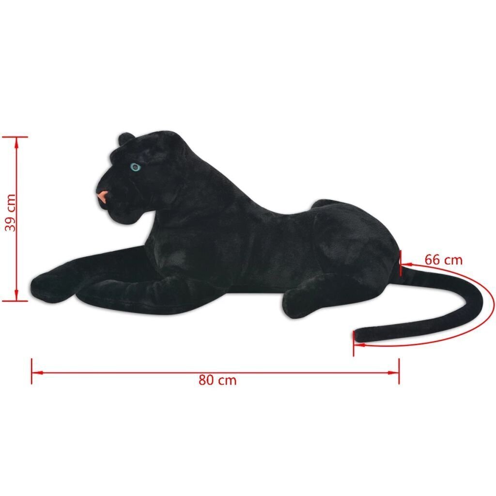 Черная плюшевая пантера XXL, 146 см цена | 220.lv