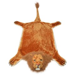 vidaXL lauvas paklājs, 205 cm, brūns plīšs cena un informācija | Paklāji | 220.lv