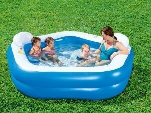 Надувной бассейн Bestway Family Fun, 213 x 206 x 69 см цена и информация | Бассейны | 220.lv