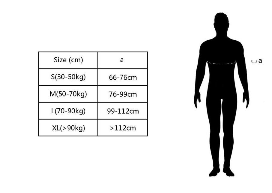 Glābšanas veste, 50N, 70-90 kg cena un informācija | Glābšanas vestes, piederumi  | 220.lv