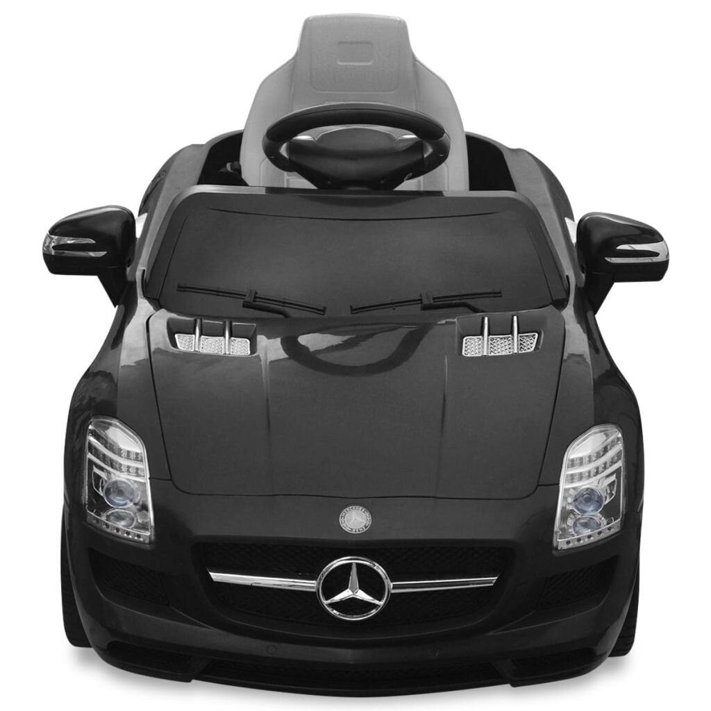Elektriskā mašīna bērniem Mercedes Benz SLS AMG 6 V, melna ar pulti, Melna  cena | 220.lv
