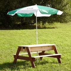 Galds Axi ar lietussargu piknikam smiltīs vai pie ūdens cena un informācija | Bērnu krēsliņi un bērnu galdiņi | 220.lv