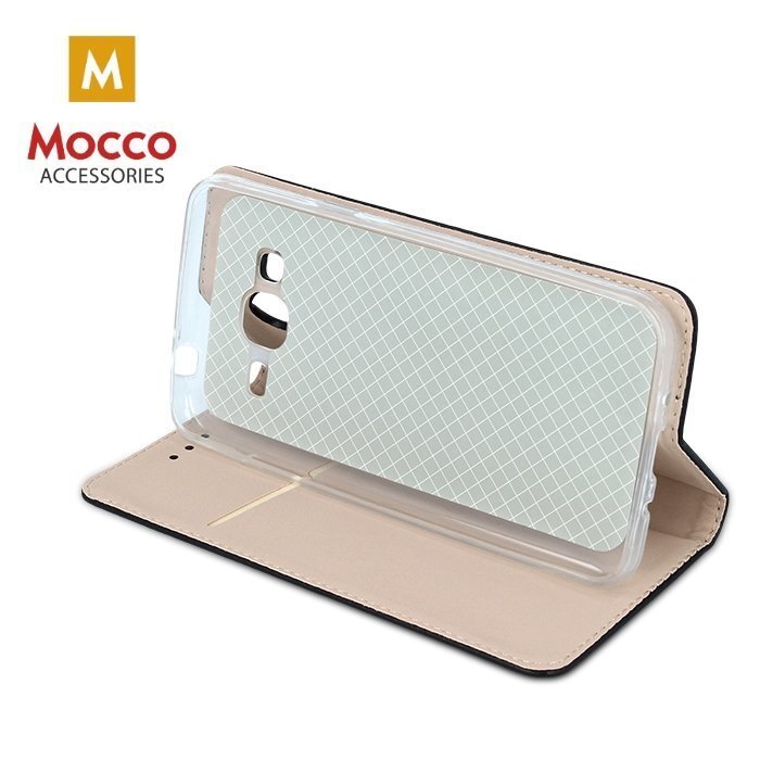 Aizsargmaciņš - statīvs Mocco Stamp Love piemērots Apple iPhone 6 / 6S, melns cena un informācija | Telefonu vāciņi, maciņi | 220.lv