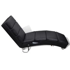 Массажное кресло-кровать 51, чёрное цена и информация | Кресла в гостиную | 220.lv