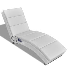 Массажное кресло-кровать 51, белое цена и информация | Кресла для отдыха | 220.lv