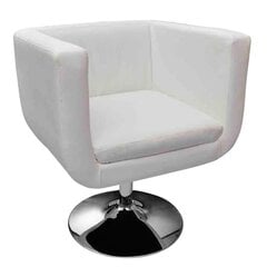 vidaXL bāra krēsls, balta mākslīgā āda цена и информация | Кресла в гостиную | 220.lv