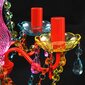 Daudzkrāsaina Kristāla Lustra 5 Spuldžu Ligzdas cena un informācija | Piekaramās lampas | 220.lv