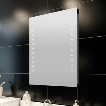 Настенное зеркало в ванную комнату со светодиодной подсветкой 50 х 60 см цена и информация | Зеркала | 220.lv