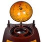 vidaXL vīna pudeļu turētājs, bārs, globusa forma, eikalipta koks cena un informācija | Virtuves galdi, ēdamgaldi | 220.lv