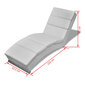 vidaXL zvilnis, balta mākslīgā āda cena un informācija | Atpūtas krēsli | 220.lv