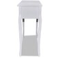 vidaXL tualetes konsoles galdiņš ar 3 atvilktnēm, balts cena un informācija | Žurnālgaldiņi | 220.lv
