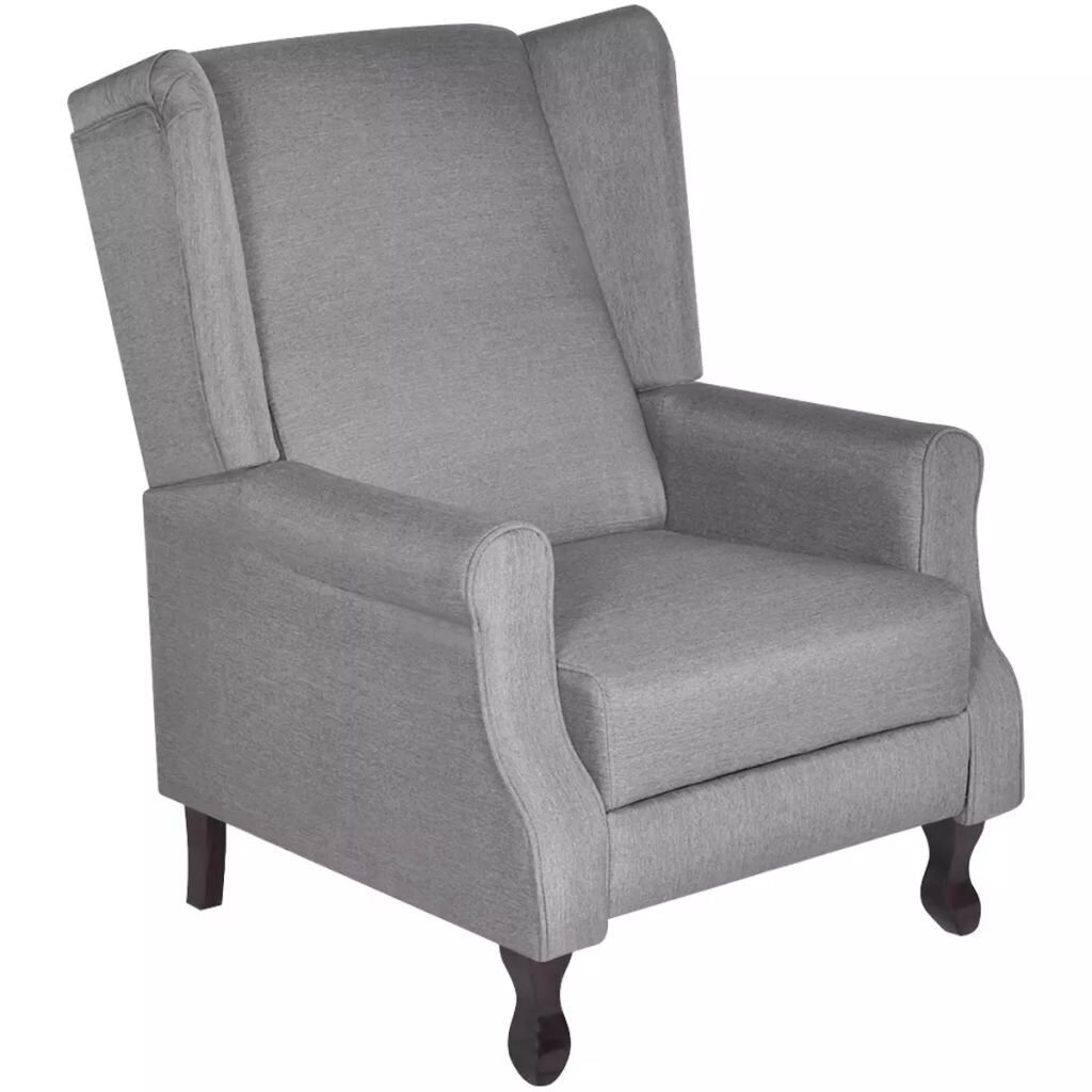 vidaXL atpūtas krēsls, pelēks audums cena un informācija | Atpūtas krēsli | 220.lv