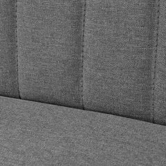 vidaXL auduma dīvāns, 117x55,5x77 cm, gaiši pelēks цена и информация | Диваны | 220.lv