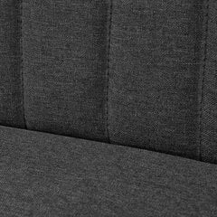 vidaXL auduma dīvāns, 117x55,5x77 cm, tumši pelēks цена и информация | Диваны | 220.lv