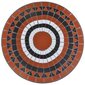 vidaXL 3-daļīgs bistro komplekts, keramikas flīzes, sarkanbrūns, balts cena un informācija | Dārza mēbeļu komplekti | 220.lv