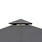 vidaXL dārza nojume ar jumtu, 3x3 m, tumši pelēka cena un informācija | Dārza nojumes un lapenes | 220.lv