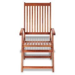 vidaXL saliekami dārza krēsli, 2 gab., akācijas masīvkoks, brūni cena un informācija | Dārza krēsli | 220.lv