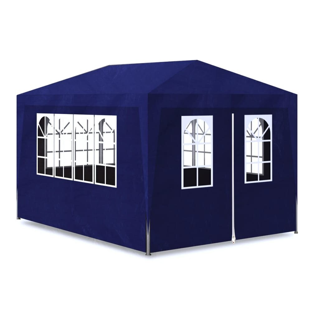 vidaXL svinību telts, 3x4 m, zila цена и информация | Dārza nojumes un lapenes | 220.lv