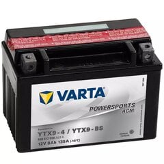 Varta motocikla akumulators Powersports AGM, YTX9-4/YTX9-BS cena un informācija | Moto akumulatori | 220.lv