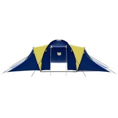 Палатка 9 для людей, полиэстер, синий, желтый цена и информация | Палатки | 220.lv