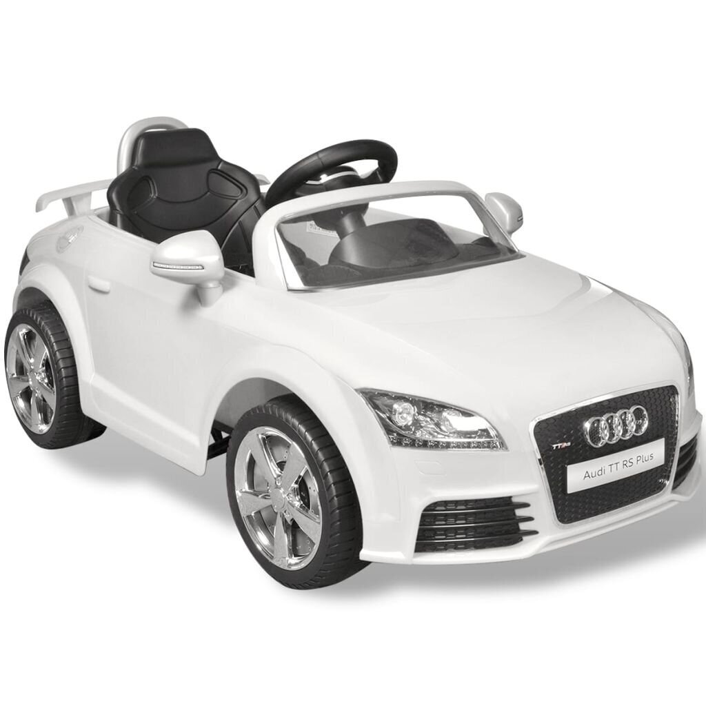 Mašīna bērniem Audi TT RS ar tālvadības pulti, balta cena un informācija | Bērnu elektroauto | 220.lv