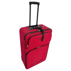 Набор чемоданов 90155, красный цена и информация | Чемоданы, дорожные сумки  | 220.lv
