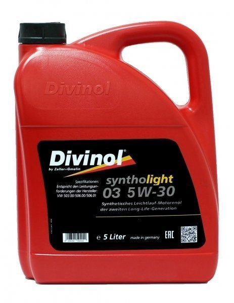 Variklinė alyva Divinol Syntholight 03 5W30, 5L cena un informācija | Motoreļļas | 220.lv