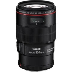 Canon EF 100mm f/2.8L USM IS Macro, Black цена и информация | Объективы | 220.lv