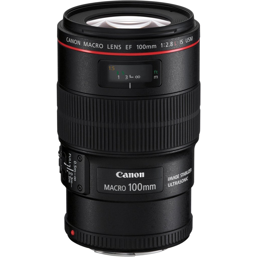 Canon EF 100mm f/2.8L USM IS Macro, Black цена и информация | Objektīvi | 220.lv