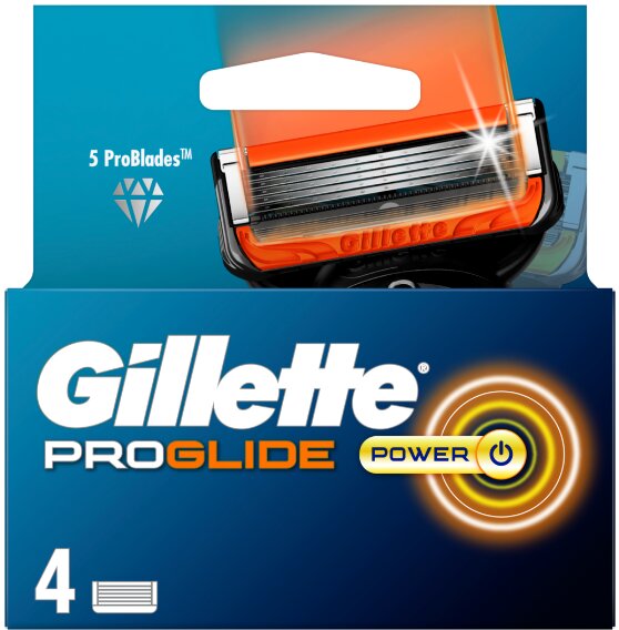 Skuvekļu galviņas Gillette Fusion Proglide Power, 4 gab. цена и информация | Skūšanās piederumi, kosmētika | 220.lv