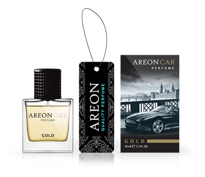 Освежитель воздуха Areon Car Perfume 50мл - Gold цена и информация | Освежители воздуха для салона | 220.lv