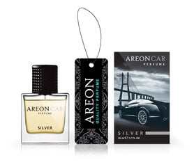 Gaisa atsvaidzinātājs Areon Car Perfume 50 ml - Silver cena un informācija | Auto gaisa atsvaidzinātāji | 220.lv