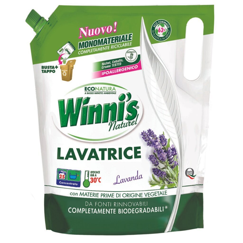 ECO maigs auduma mazgāšanas līdzeklis Lavandas aromāts Winni's 1250 ml cena un informācija | Veļas mazgāšanas līdzekļi | 220.lv