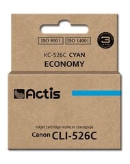Actis KC-526C tinte Canon printerim; Canon CLI-526C nomaiņa; Standarta; 10 ml; Ciāna cena un informācija | Tintes kārtridži | 220.lv