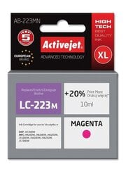 Картридж Activejet AB-223MN (Brother LC 223 M), пурпурный цена и информация | Картриджи для струйных принтеров | 220.lv