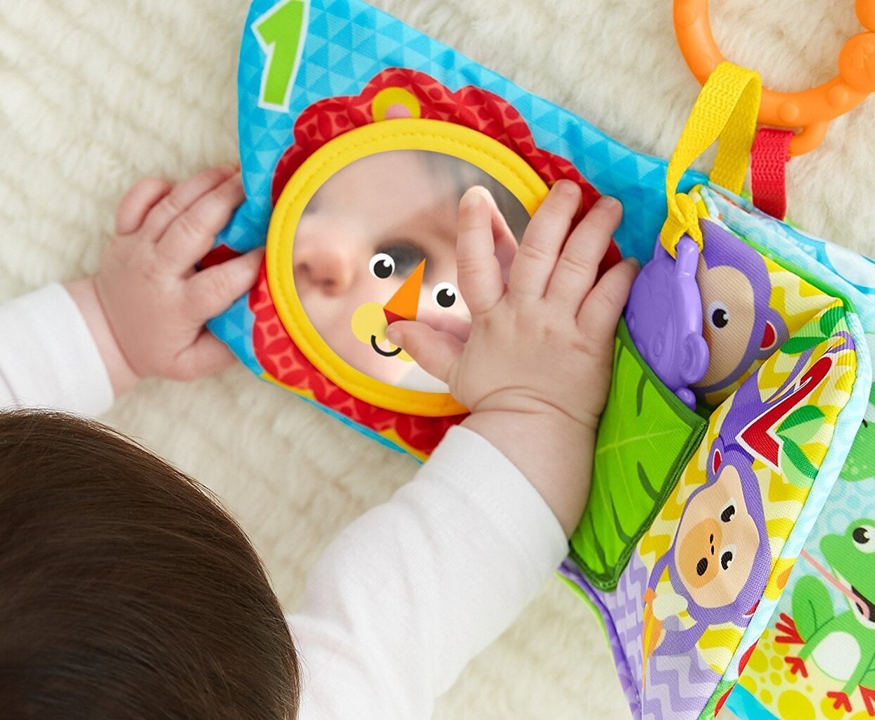 Auduma grāmatiņa Fisher Price cena un informācija | Rotaļlietas zīdaiņiem | 220.lv