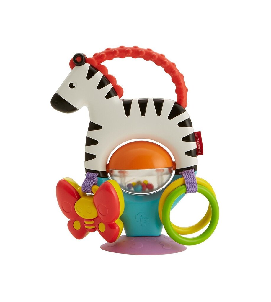 Rotaļlieta ar piesūcekni Fisher Price Zebra cena un informācija | Rotaļlietas zīdaiņiem | 220.lv