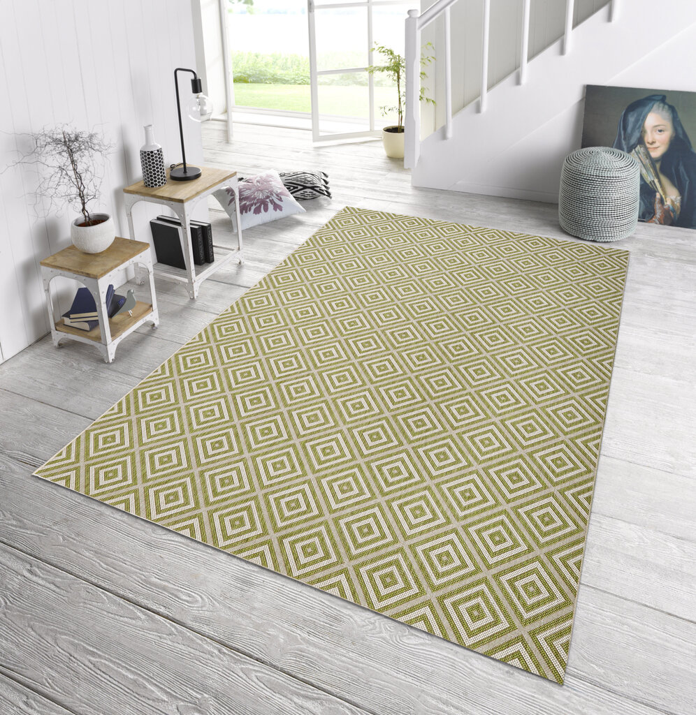 Northrugs paklājs Karo Green, 200x290 cm цена и информация | Paklāji | 220.lv