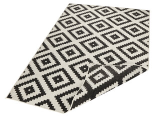 Northrugs paklājs Malta Black Cream, 80x350 cm cena un informācija | Paklāji | 220.lv