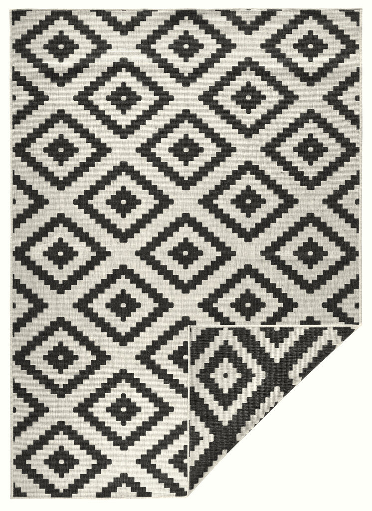 Northrugs paklājs Malta Black Cream, 160x230 cm cena un informācija | Paklāji | 220.lv