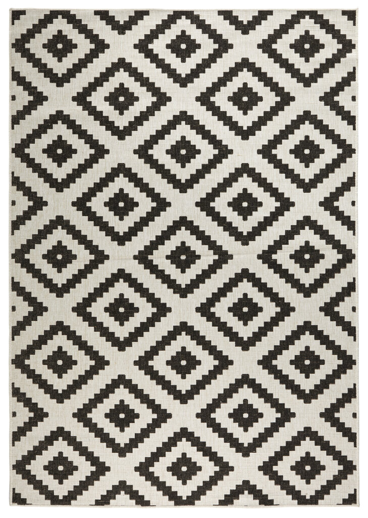 Northrugs paklājs Malta Black Cream, 160x230 cm cena un informācija | Paklāji | 220.lv