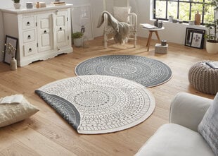 Paklājs Northrugs Twin Porto Grey Cream, 140x140 cm cena un informācija | Paklāji | 220.lv