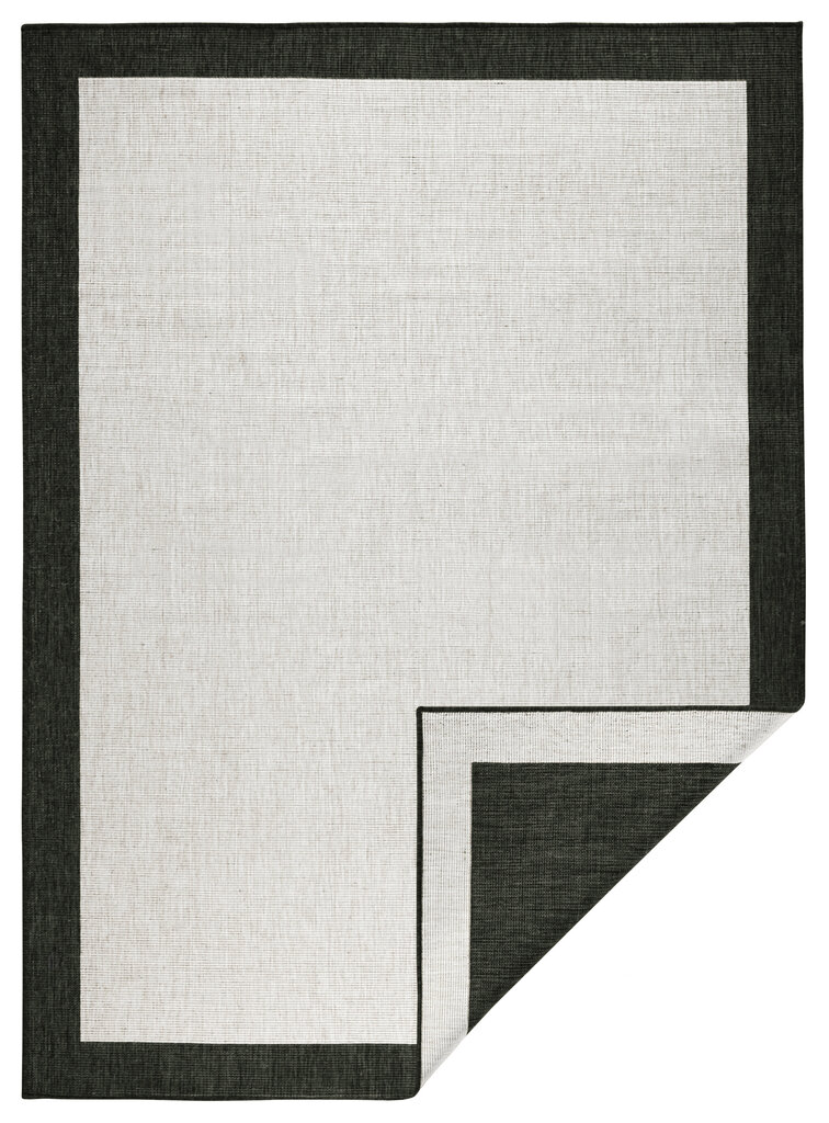 Northrugs paklājs Twin Panama Black Cream, 200x290 cm cena un informācija | Paklāji | 220.lv